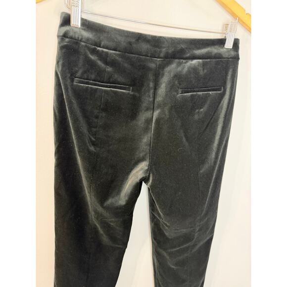 J. Crew Kate Slim-fit Pant Black Velvet Womens 0 Casual Wardrobe Classic Holiday - Picture 8 of 12